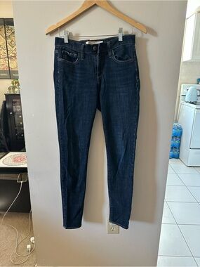 GAP Women's Dark Indigo Skinny Jeans, length 38”